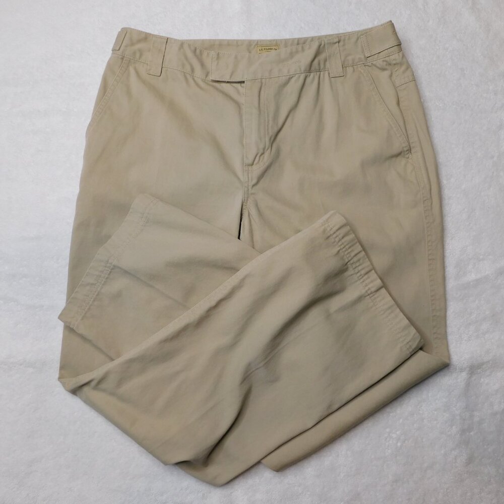 Filson Tan Khaki Chino Pants | Fold Over Pockets | Adjustable Waist | VGUC | 10